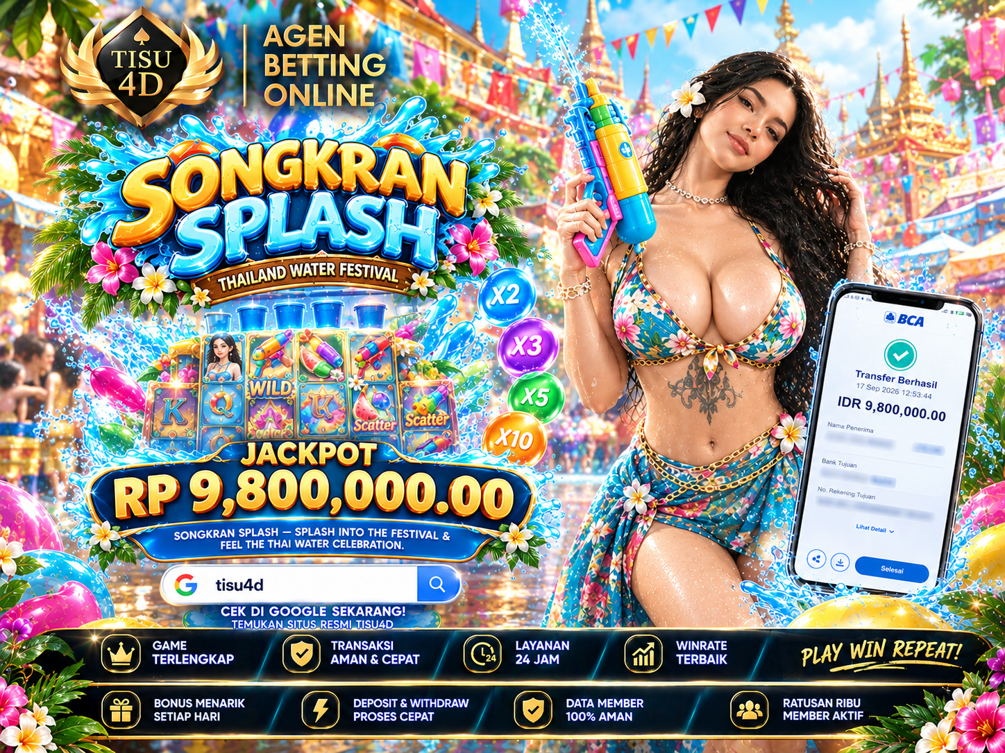💦🌺 SONGKRAN SPLASH™ — SPLASH INTO THE FUN! 🌺💦